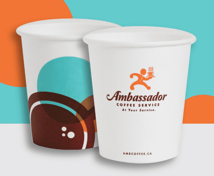 Ambassador Logo Paper Hot Cup Sleeve/50 x 10 oz - Image 2