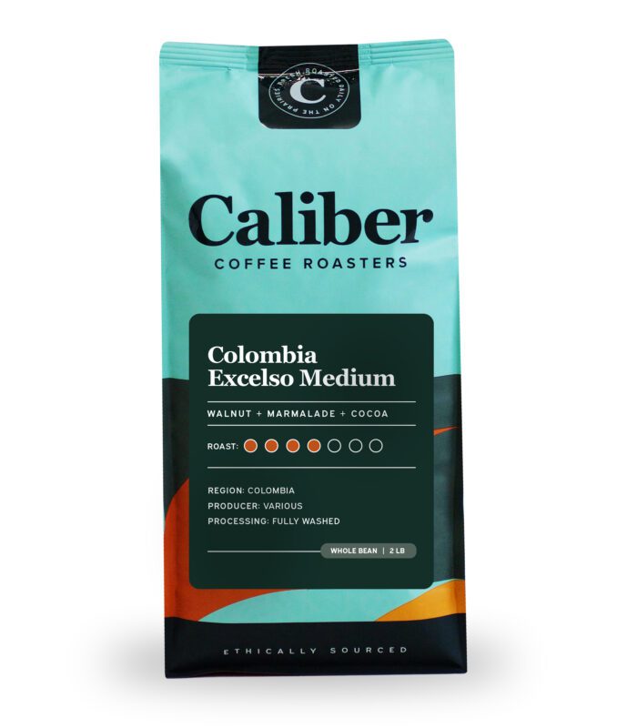 Caliber Colombia Excelso Beans Medium Bag/2 lb